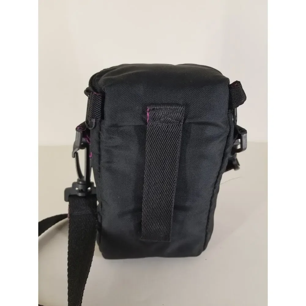 Vtg Quality Camera Accessories Purple Camera Carrying Case 90s Style & Strap